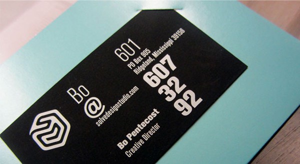 Solve Design Studio business card