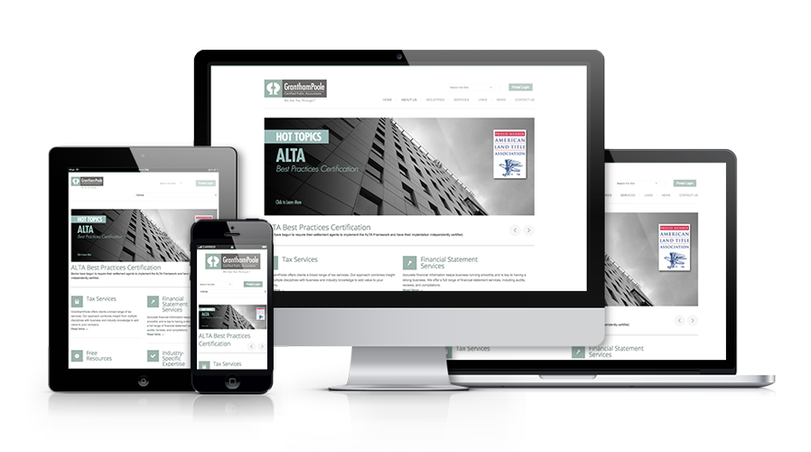 Responsive Website Design for GranthamPoole